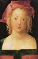 Gesicht ein junges Mädchen mit rotem Barett Albrecht Dürer